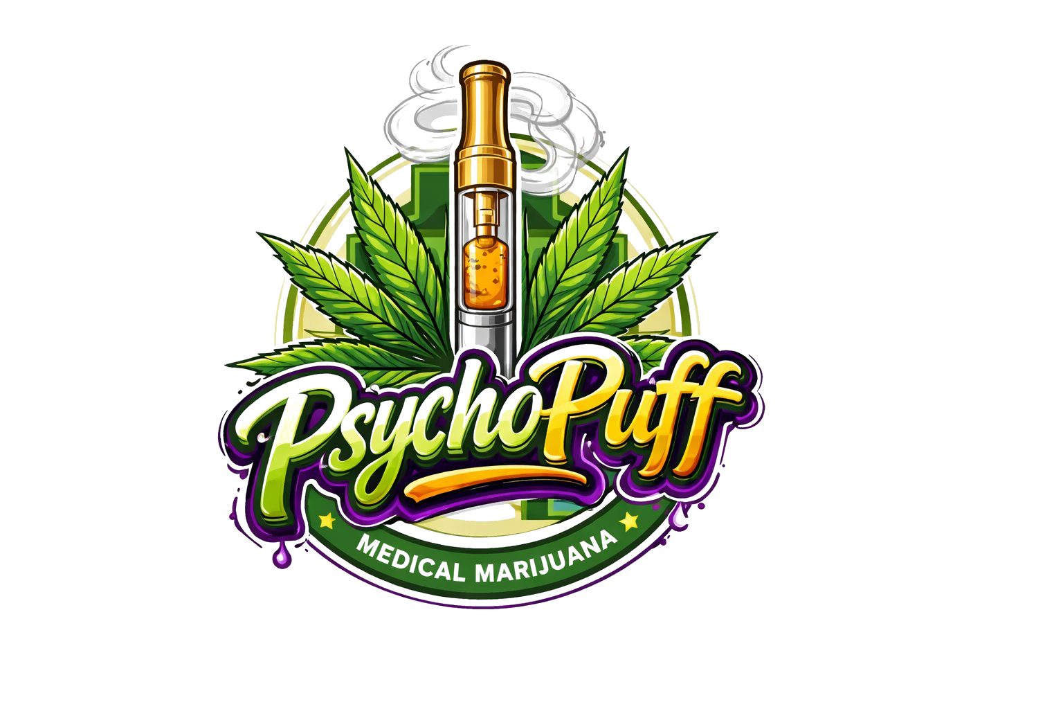 PsychoPuff Medical Marijuana Logo